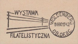 Pologne 1942. Camp De Woldenberg. Oblitération. Exposition Philatélique. Câbles électriques.. Essai ?? - Campo De Prisioneros