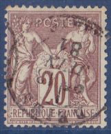 France N°67 - Oblitéré - TB - 1876-1878 Sage (Typ I)