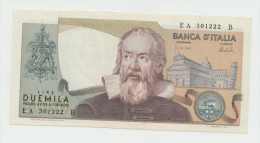 Italy 2000 Lire 1973 AXF+ CRISP Banknote Galileo Pick 103a  103 A - 2000 Lire