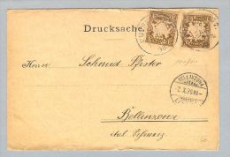 Bayern 1898-09-27 Drucksache 3 Pf. Perfin "JMR" Nach Bellinzona - Lettres & Documents