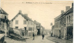 CPA 95  ARTHIES LA GRANDE RUE 1915 - Arthies