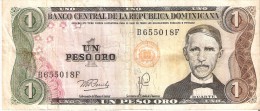 BILLETE DE LA REPUBLICA DOMINICANA DE 1 PESO ORO DEL AÑO 1979  (BANKNOTE) - Dominikanische Rep.