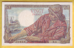 BILLET FRANCAIS - 20 Francs Pêcheur 12.2.1942 SUP - 20 F 1942-1950 ''Pêcheur''