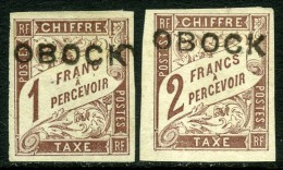 Obock, 1892. Scott #J16, J17. Unused. * - Unused Stamps