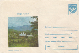 24929- MANECIU- CHEIA MONASTERY, COVER STATIONERY, 1990, ROMANIA - Abadías Y Monasterios