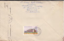2535FM- BUCHAREST-PALACE HALL, STAMPS ON COVER, 1963, ROMANIA - Lettres & Documents