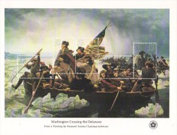 USA 1976  -  Washington Crossing The Delaware  -  Large 20 X 15 Cms 5v Sheet   -  MNH - George Washington