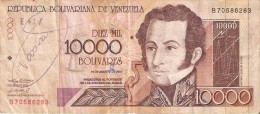 BILLETE DE VENEZUELA DE 10000 BOLIVARES DEL AÑO 2001 (BANKNOTE) - Venezuela