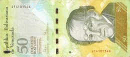 BILLETE DE VENEZUELA DE 50 BOLIVARES DEL 3 DE SEPTIEMBRE 2009 (BANKNOTE) OSO FRONTINO (BEAR) - Venezuela