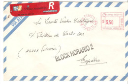 Carta  De Argentina. Matasello Rojo. - Cartas & Documentos