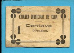 CUBA - CÉDULA De 1 CENTAVO - ND - Escassa - M. A. 798 - SEM Chancela - PORTUGAL - EMERGENCY PAPER MONEY - NOTGELD - Portugal