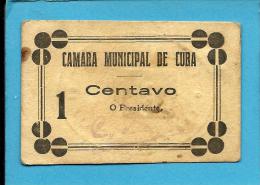 CUBA - CÉDULA De 1 CENTAVO - ND - Escassa - M. A. 798 - COM Chancela - PORTUGAL - EMERGENCY PAPER MONEY - NOTGELD - Portugal