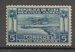 CUBA - Posta Aérienne - Air Mail - Yvert # 1 - * MINT (Light Trace Of Hinge) - Aéreo