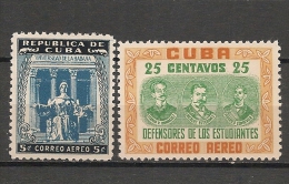 CUBA - Posta Aérienne - Air Mail  - Yvert # A 72/3 -  * MINT (Light Trace Of Hinge) - Luftpost