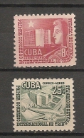 CUBA - Posta Aérienne - Air Mail  - Yvert # A 88/89 -  * MINT (Light Trace Of Hinge) - Poste Aérienne