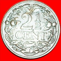 * 2 Sold~ SEAHORSE: NETHERLANDS ★ 2 1/2 CENTS 1916! WILHELMINA (1890-1948) LOW START★NO RESERVE! - 2.5 Centavos