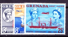 Grenada, 1961, 208 - 210, MNH - Grenade (...-1974)