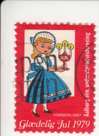 Denemarken Kerstvignet Cat AFA Julemaerker Aalborg Alm. Underst. Jaar 1979/ Nr 1 Van 5 - Local Post Stamps