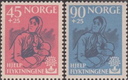 Norvège 1960 Y&T 400/1 Michel 442/3. Réfugiés Neufs Sans Charnières. Cote 20 € - Neufs