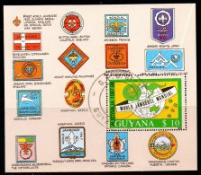 GUYANA. BF 19A Oblitéré De 1988. Jamboree Mondial. - Used Stamps