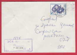 179670 / 1989 - 5 St. - Flora Flowers , Gartenblumen ,  Winde ( Convolvulus Tricolor ) SOFIA  Bulgaria Bulgarie - Covers & Documents