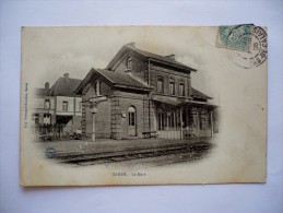 62- Rare Carte  De SAMER - La Gare - Année 1906 - Samer