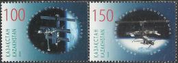 Kazakhstan - 2008 - International Austronautic Day - Space Stations - Mint Stamp Set - Kazakistan