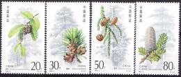 China 1992 Yvert 3107 / 10, Protected Conifer Trees Of China, MNH - Neufs