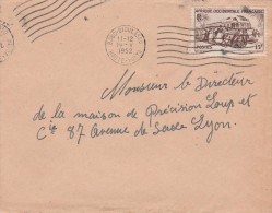 AOF  Yvert  40 Sur Lettre  Avion  BOBO DIOULASSO Haute Volta  14/5/1952 - Covers & Documents