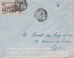 AOF  Yvert  40  Sur Lettre  Avion  COTONOU Dahomey 26/7/1949 - Brieven En Documenten