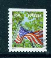 USA  -  2014  Flag  Forever  Used As Scan (2014 Imprint) - Used Stamps