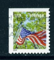 USA  -  2014  Flag  Forever  Used As Scan (2014 Imprint) - Used Stamps