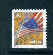 USA  -  2014  Flag  Forever  Used As Scan (2014 Imprint) - Oblitérés