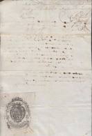 E1190 SPAIN ESPAÑA OLD DOC PROCURADORES LAWYER & NOTARIES 1846 MALAGA - Fiscaux-postaux