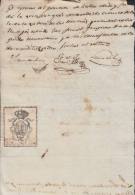 E1196 SPAIN ESPAÑA OLD DOC TIPO I PROCURADORES LAWYER & NOTARIES 1859 CADIZ - Steuermarken/Dienstmarken