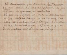 E1198 SPAIN ESPAÑA OLD DOC PROCURADORES LAWYER & NOTARIES 1785 MADRID - Steuermarken/Dienstmarken