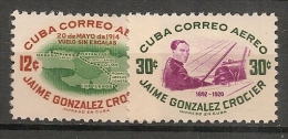 CUBA - Posta Aérienne - Air Mail  - Yvert # A 116/7 -  * MINT (Light Trace Of Hinge) - Luftpost