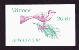 Czech Republic Tschechische Republik  1994 MNH  **Mi  59 Sc 2935  Christmas.  Weihnachten.    Markenheftchen.  Booklet. - Nuovi