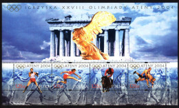 POLEN 2004 - Olympische Spiele Athen, Boxen, Hürdenlauf, Springreiten, Ringen - EStp..Block 160 - Summer 2004: Athens