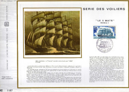 Feuillet Tirage Limité CEF CFA Réunion 11 Série Des Voiliers Bateau Le 5 Mats France II - Storia Postale