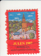 Denemarken Kerstvignet Cat. AFA Julemaerker Aalborg Alm.underst; Jaar 1987 Nr 1 Van 5 - Local Post Stamps