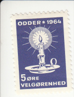 Denemarken Kerstvignet Cat. AFA Julemaerker Odder Velgorenhedsmaerke; Jaar 1964 * 2e Van 3 - Local Post Stamps