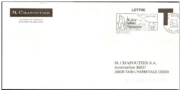 Lettre T   " CHAPOUTIER " Avec Flamme De Beynes  ( 78 )  Daté Du  23 - 02 - 2009 - Cartes/Enveloppes Réponse T