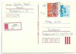 4798 Hungary Geography City Mixed Franking Registered - Geography