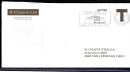 Lettre T   " CHAPOUTIER " Avec Flamme De  Limoges  (  87  )  Daté Du  15 - 06 - 2009 - Cartes/Enveloppes Réponse T