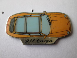 Porsche 911 Targa Pin Ansteckknopf Gelb - Porsche