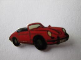 Porsche Cabrio Rot Anstecknadel - Porsche