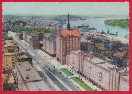 AK ´Rostock´ Lange Straße (Luftbild) ~ 1963 - Rostock