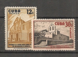 CUBA - Posta Aérienne - Air Mail  - Yvert # A 173/4 -  * MINT (Light Trace Of Hinge) - Airmail