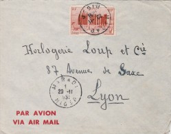 AOF Yvert  39  Sur Lettre Avion MARADI Niger  29/11/1951 - Briefe U. Dokumente